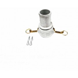 Parazzini CMA-C1.5 Cople conector aluminio 1.5” pulgadas para manguera